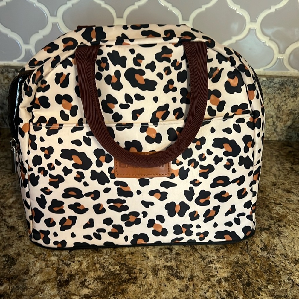 Leopard lunch bag